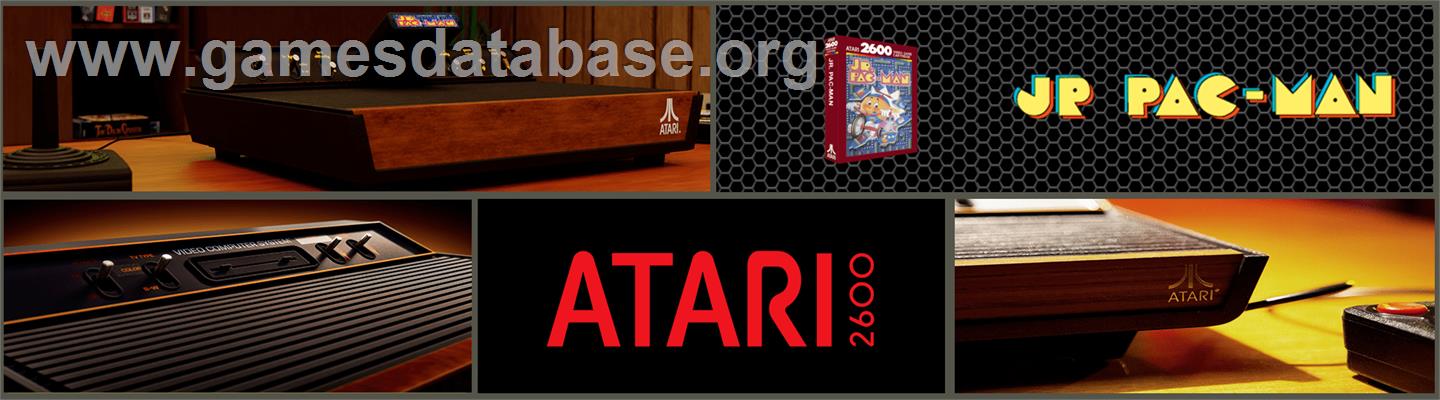 Jr. Pac-man - Atari 2600 - Artwork - Marquee