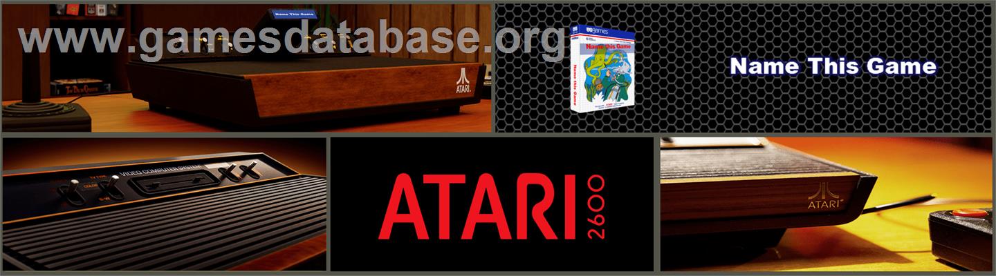 Name this Game - Atari 2600 - Artwork - Marquee