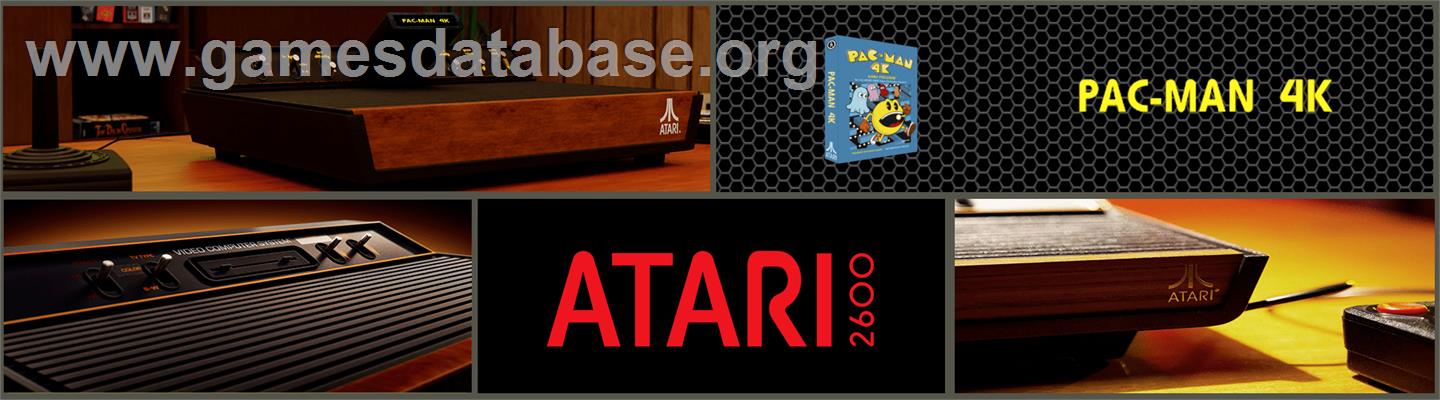 Pac-Man 4K - Atari 2600 - Artwork - Marquee