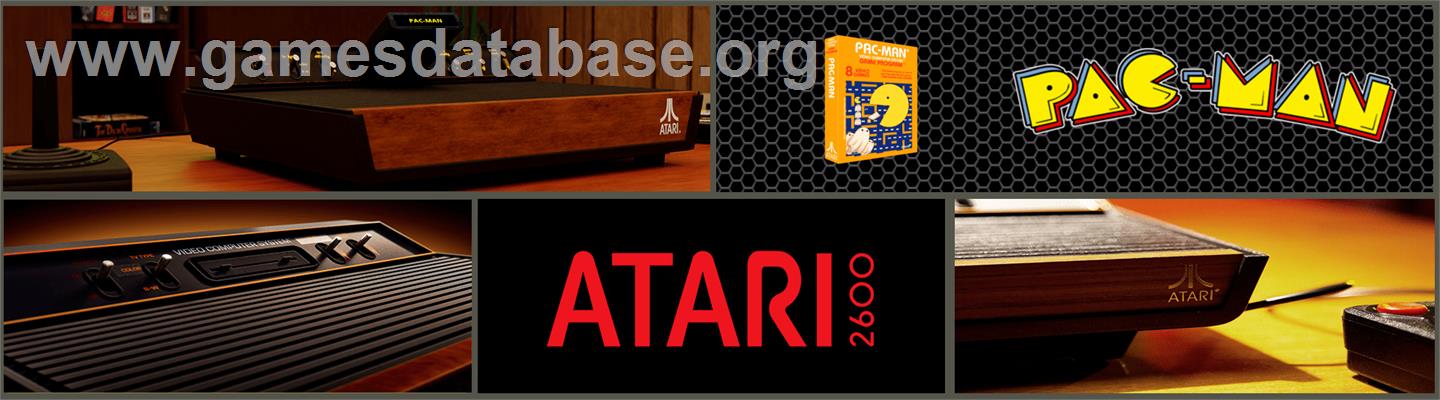 Pac-man - Atari 2600 - Artwork - Marquee