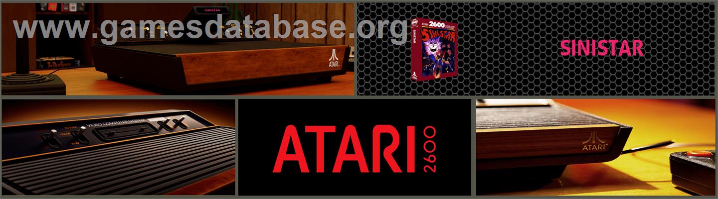 Sinistar - Atari 2600 - Artwork - Marquee