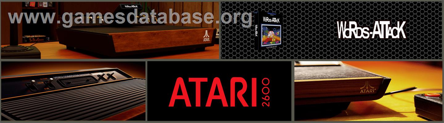 Words-attack - Atari 2600 - Artwork - Marquee