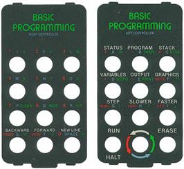 Overlay for Basic Programming on the Atari 2600.