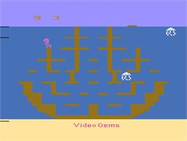 In game image of 2 Pak Special: Cavern Blaster & City War on the Atari 2600.
