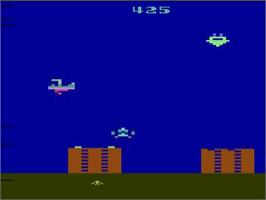 In game image of Air Raid on the Atari 2600.