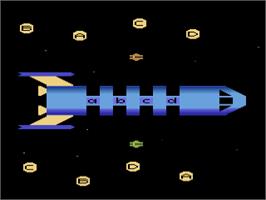 In game image of Alpha Beam with Ernie on the Atari 2600.