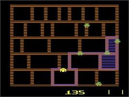 In game image of Amidar on the Atari 2600.