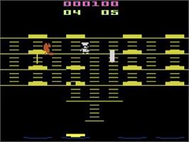 In game image of Burgertime on the Atari 2600.