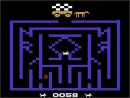 In game image of Chase The Chuck Wagon on the Atari 2600.