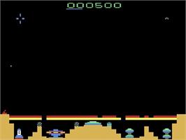In game image of Colony 7 on the Atari 2600.
