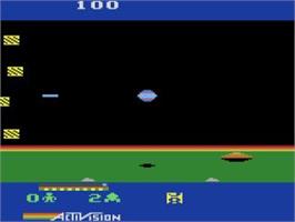 In game image of Cosmic Commuter on the Atari 2600.
