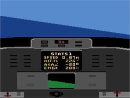 In game image of Dan Kitchen's Tomcat - The F-14 Fighter Simulator on the Atari 2600.
