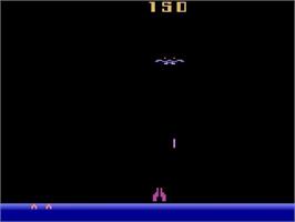 In game image of Demon Attack on the Atari 2600.