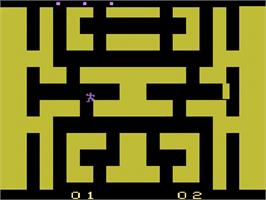In game image of Entombed on the Atari 2600.