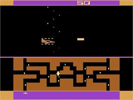 In game image of Flash Gordon on the Atari 2600.