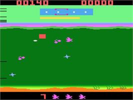 In game image of Funky Fish on the Atari 2600.