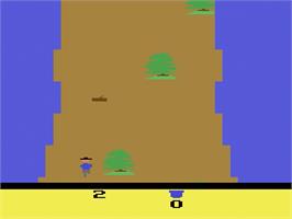 In game image of Gauntlet on the Atari 2600.
