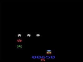 In game image of Gorf on the Atari 2600.