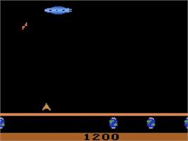 In game image of Guardian on the Atari 2600.