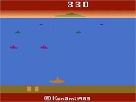 In game image of Marine Wars on the Atari 2600.