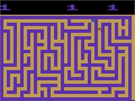In game image of Maze Craze: A Game of Cops 'n Robbers on the Atari 2600.