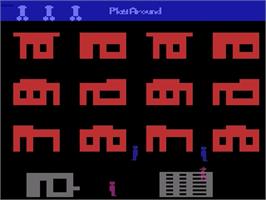 In game image of Philly Flasher/Cathouse Blues on the Atari 2600.