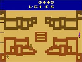 In game image of Planet Of The Apes on the Atari 2600.