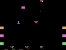 In game image of Revenge Of The Beefsteak Tomatoes on the Atari 2600.