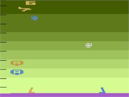 In game image of Sea Battle on the Atari 2600.