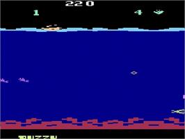 In game image of Sea Monster on the Atari 2600.