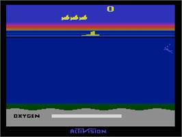 In game image of Seaquest on the Atari 2600.