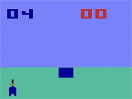 In game image of Skeet Shoot on the Atari 2600.
