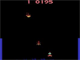 In game image of Solar Storm on the Atari 2600.