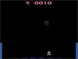 In game image of Solar Storm on the Atari 2600.