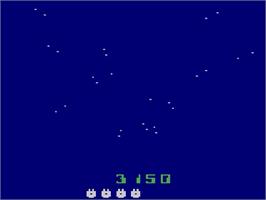 In game image of Star Wars: Return of the Jedi - Death Star Battle on the Atari 2600.