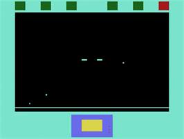 In game image of Star Wars on the Atari 2600.