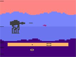 In game image of Star Wars - The Empire Strikes Back on the Atari 2600.