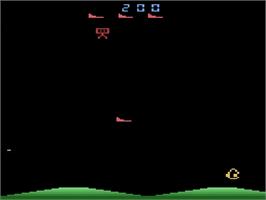 In game image of Stargunner on the Atari 2600.