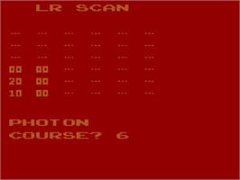 In game image of Stellar Track on the Atari 2600.