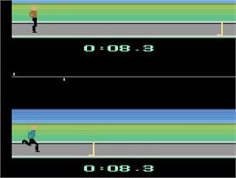 In game image of Summer Games on the Atari 2600.