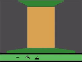 In game image of SwordQuest: EarthWorld on the Atari 2600.