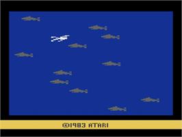 In game image of Swordquest - Waterworld on the Atari 2600.