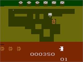 In game image of Thunderground on the Atari 2600.