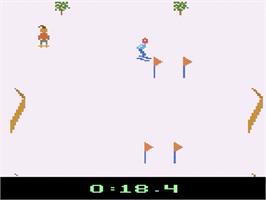 In game image of Winter Games on the Atari 2600.