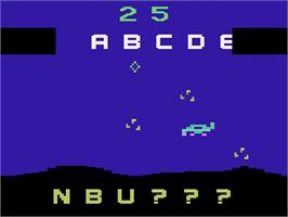 In game image of Word Zapper on the Atari 2600.