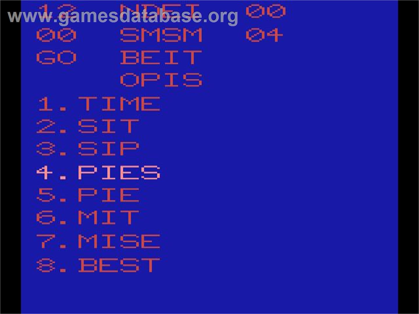 Boggle - Atari 2600 - Artwork - In Game