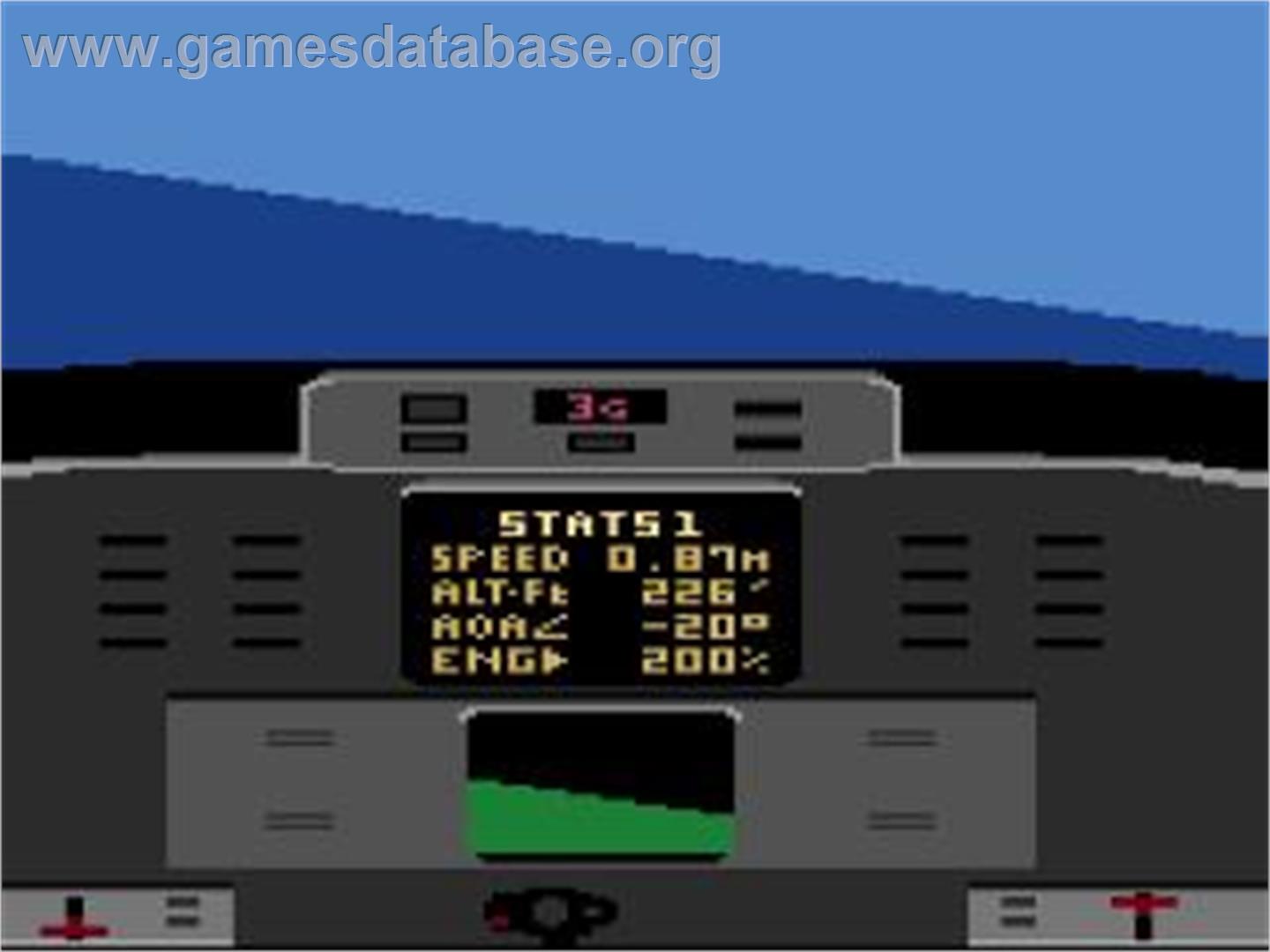 Dan Kitchen's Tomcat - The F-14 Fighter Simulator - Atari 2600 - Artwork - In Game