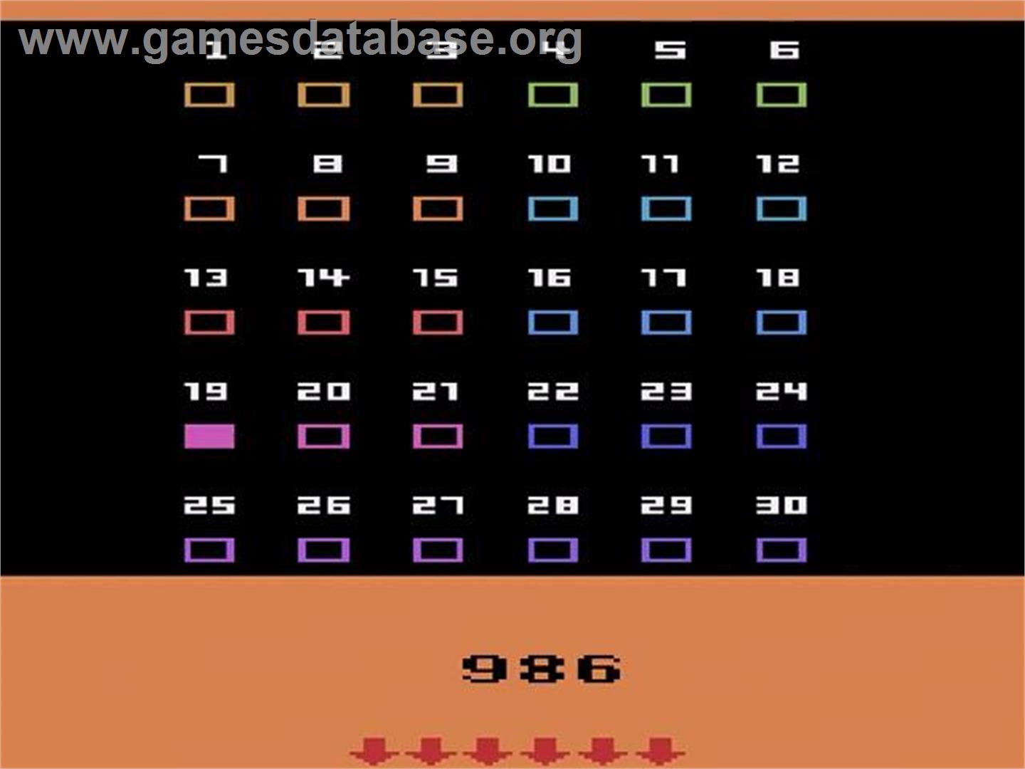 I.q. Memory Teaser - Atari 2600 - Artwork - In Game
