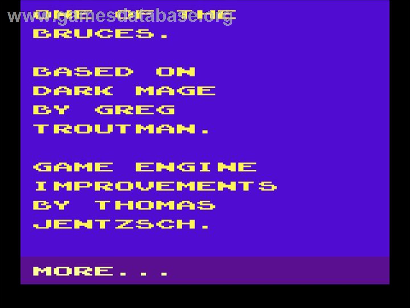 Lord Of The Rings - The Fellowship Of The Ring, The - Atari 2600 - Artwork - In Game