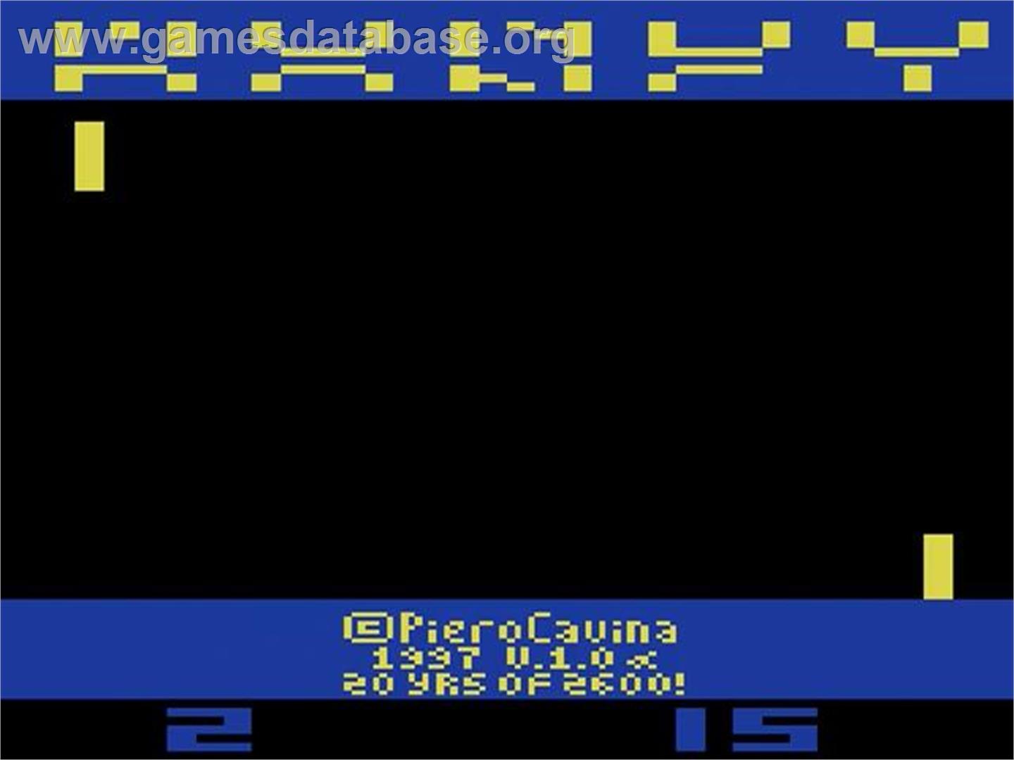 Mondo Pong - Atari 2600 - Artwork - In Game
